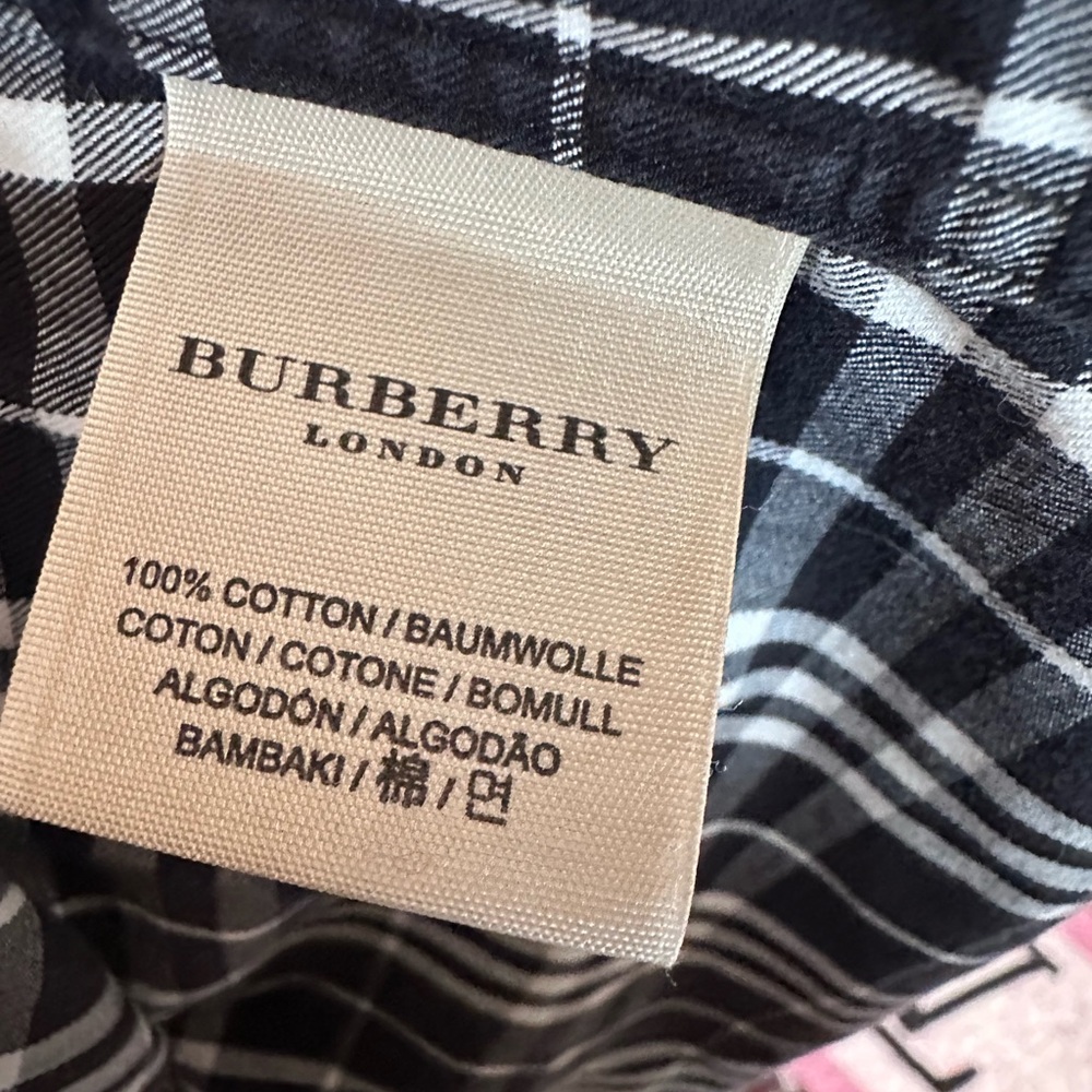 Burberry London Men’s Plaid Button Down Shirt | Size Large | 100% Cotton - Picture 5 of 6